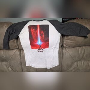 Disney Star Wars Long Sleeve Shirt - White and Black